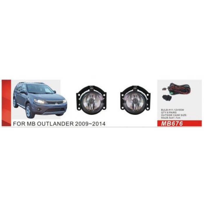 Противотуманки 2009-2012 (2 шт, галоген) для Mitsubishi Outlander рр