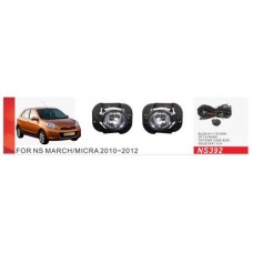 Противотуманки 2010-2012 (2 шт, галогенні) для Nissan Micra K13 рр