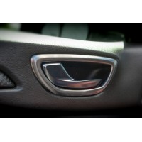 Накладки навколо ручок в салоні (4 шт, нерж) для Renault Megane IV 2016-2025 рр