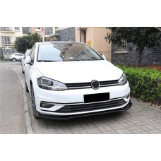 Накладка на передній бампер ЛІП (2017-2020, ABS-пластик) для Volkswagen Golf 7/E-Golf