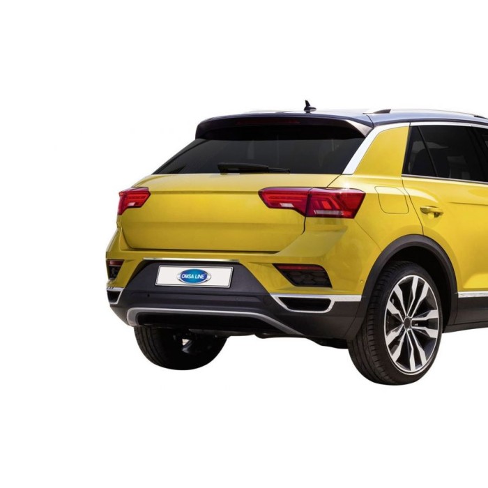 Накладка над номером (OmsaLine, нерж) для Volkswagen T-Roc