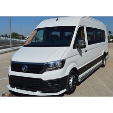 Накладка ліп на передній бампер (під фарбування) для Volkswagen Crafter 2016- рр