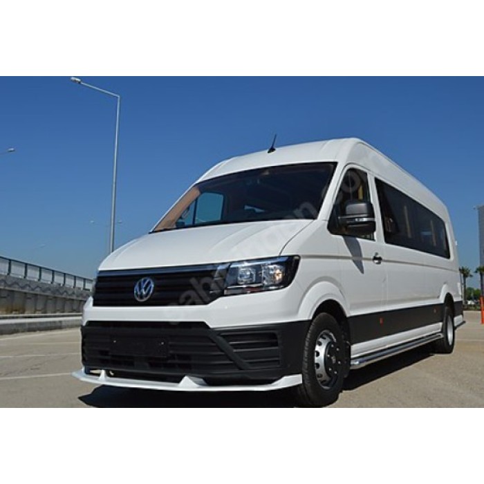 Накладка ліп на передній бампер (під фарбування) для Volkswagen Crafter 2016- рр