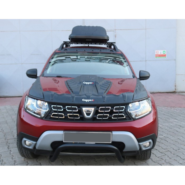 Комплект накладок на капот DRAGON (3 шт) для Renault Duster 2018-2024 рр