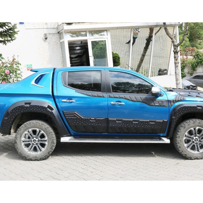 Молдинг двері EuroCap (6 шт, ABS) для Mitsubishi L200 2015-2025 рр