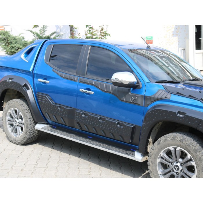 Молдинг двері EuroCap (6 шт, ABS) для Mitsubishi L200 2015-2025 рр