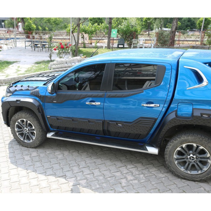 Молдинг двері EuroCap (6 шт, ABS) для Mitsubishi L200 2015-2025 рр