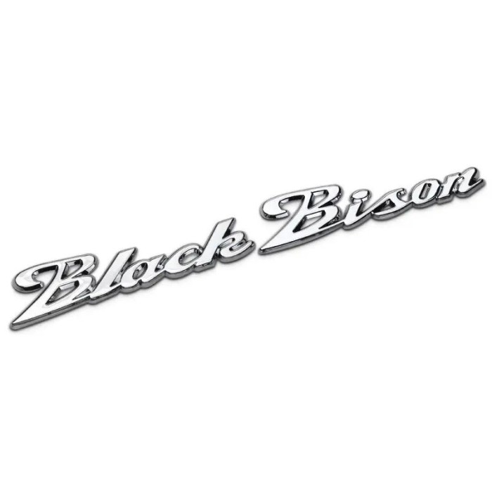 Напис Black Bison для Тюнінг Mercedes