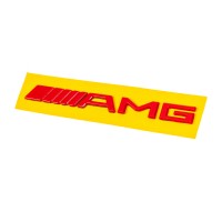 Шильдик AMG (20см, ABS, красный) для Тюнинг Mercedes