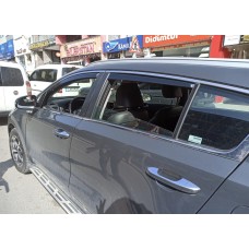Ветровики вставные (Esa, 4 шт) для Kia Sportage 2015-2021 гг