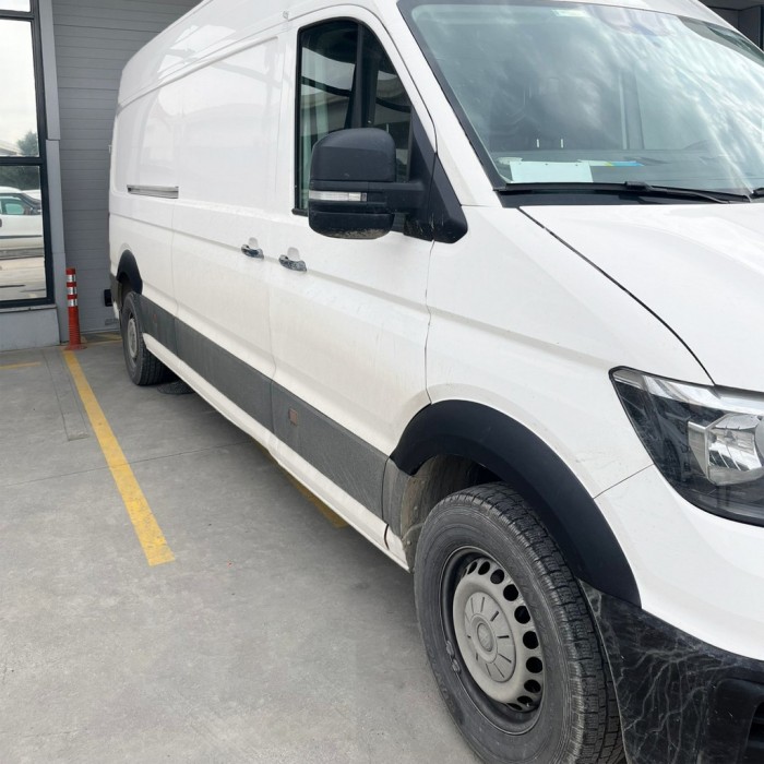 Накладки на арки широкие (4 шт, черные) для Volkswagen Crafter 2016- гг