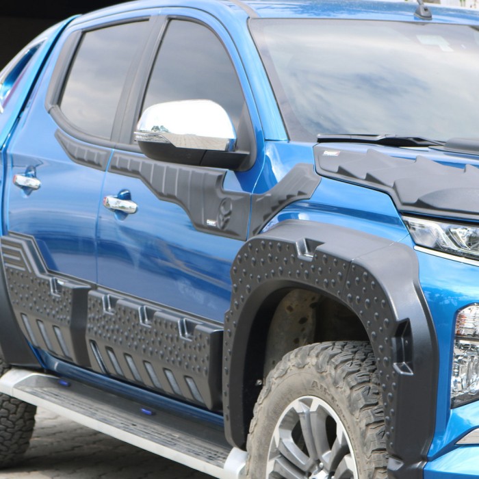 Верхні молдинги дверей 2019-2025 (6 шт, ABS) для Mitsubishi L200 рр