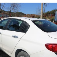Накладки на задние окна EuroCap (2 шт, ABS) для Fiat Tipo 2016- гг