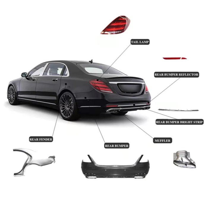 Комплект рестайлінгу в X222 Maybach S600 для Mercedes S-сlass W221