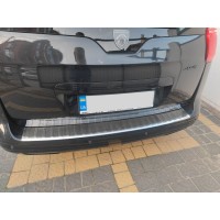 Накладка на задній бампер Carmos (нерж) для Peugeot 5008 2009-2016рр