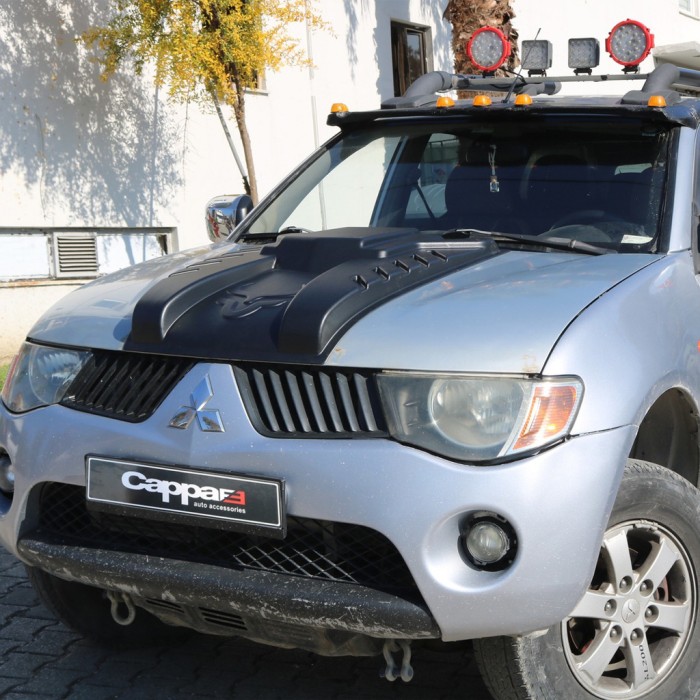 Накладка на капот V3 (ABS) для Mitsubishi L200 2006-2015 рр