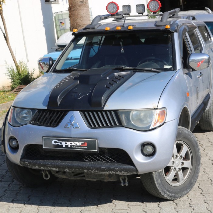 Накладка на капот V3 (ABS) для Mitsubishi L200 2006-2015 рр