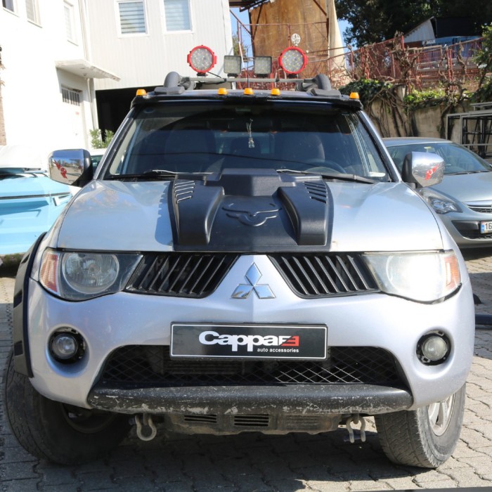 Накладка на капот V3 (ABS) для Mitsubishi L200 2006-2015 рр