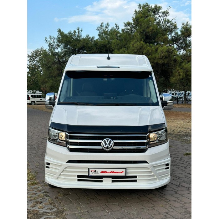 Накладка на передній бампер 510B (під фарбування) для Volkswagen Crafter 2016- рр