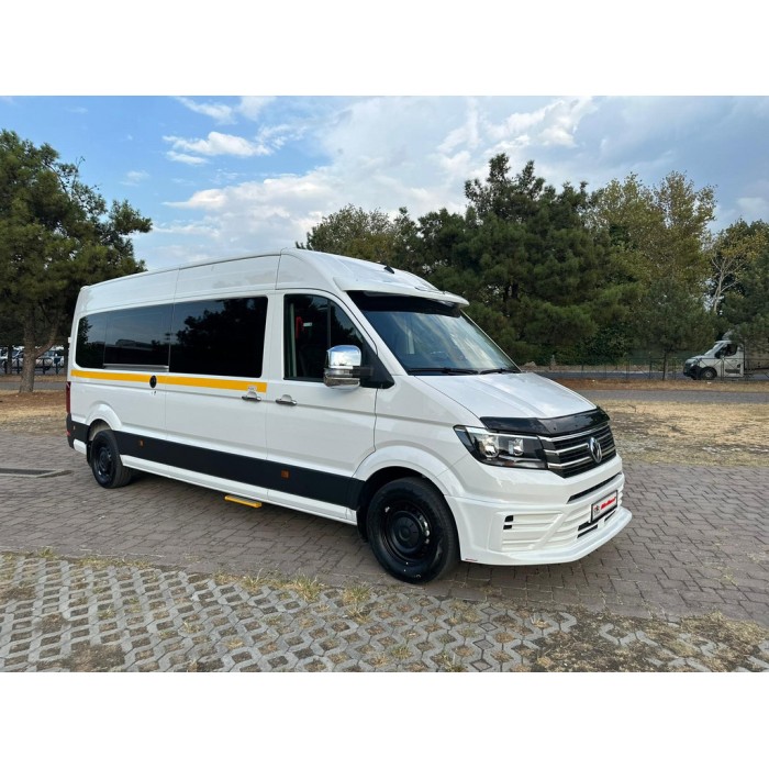 Накладка на передній бампер 510B (під фарбування) для Volkswagen Crafter 2016- рр