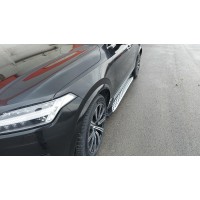 Бокові пороги Shining (2 шт., Алюміній) для Volvo XC90 2015- рр
