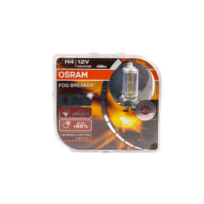 Лампи головного світла Osram H4 60/55W Fog Breaker 62193FBR (2 шт)