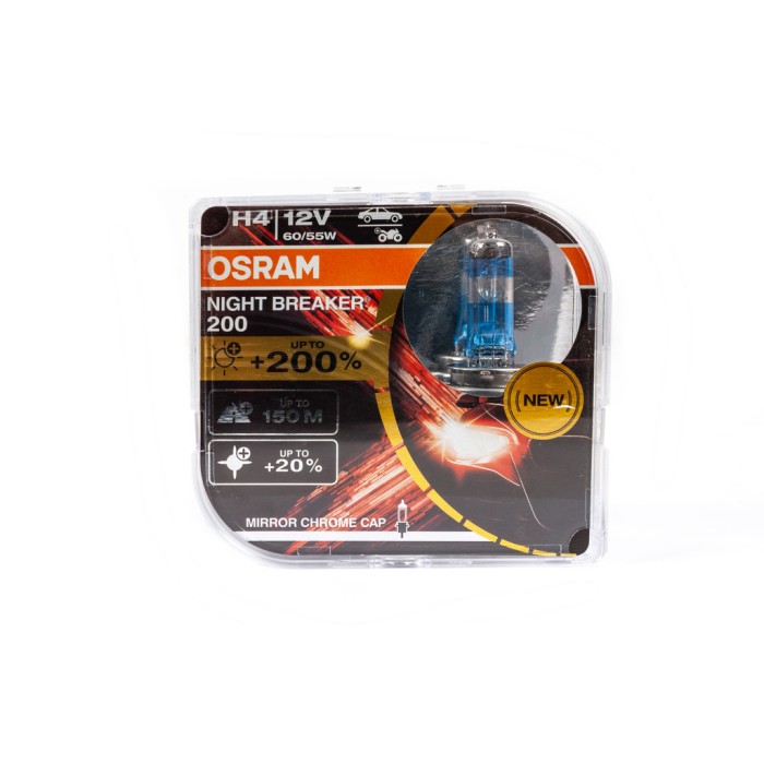 Лампа головного світла Osram H4 60/55W Night Breaker Laser -2025200% 64193NBL200