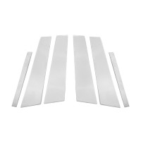 Накладки на дверні стійки (6 шт, нерж) для BMW 5 серія G30/31 2017-2023 рр