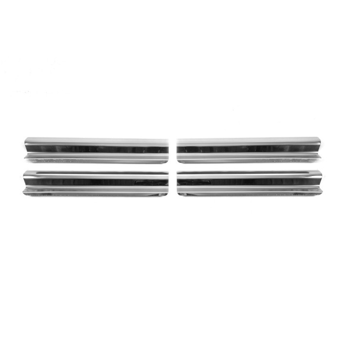 Накладки на внутренние пороги Carmos (4 шт, нерж) для Volkswagen Touran 2010-2015 гг