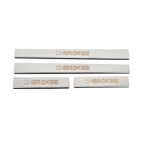 Накладки на пороги Carmos V-2 (4 шт, нерж) для Jeep Grand Cherokee WK 2004-2010 гг