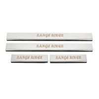 Накладки на пороги (Carmos, 4 шт, нерж.) для Range Rover III L322 2002-2012 гг