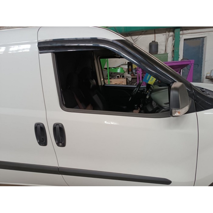 Вітровики (2 шт., Sunplex Sport) для Fiat Doblo II 2010-2022 рр