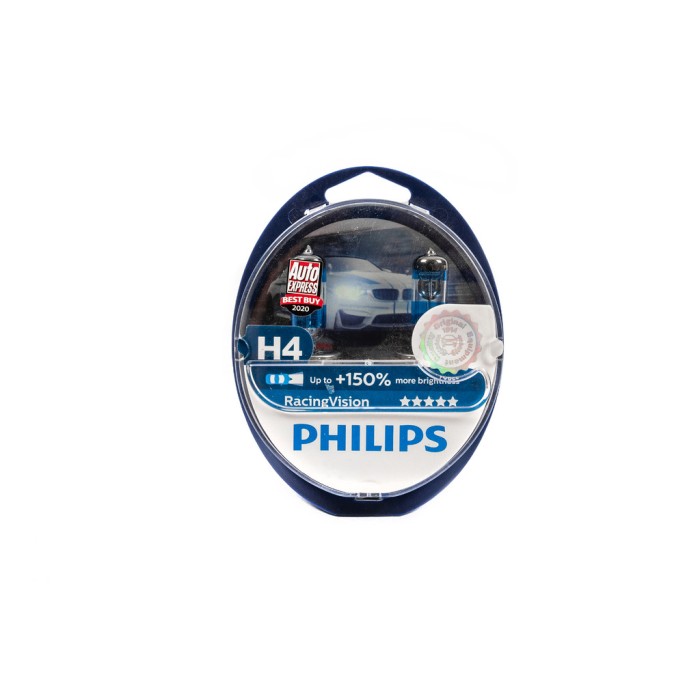 Лампа головного світла Philips H4 60/55W 12342GT Racing Vision -2025150%