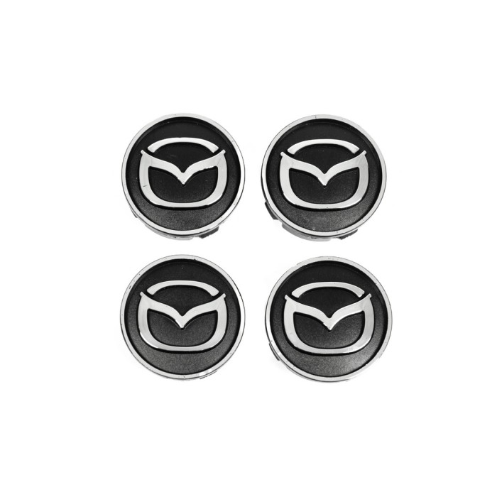 Ковпачки диски чорні maz5955tur-bl (59мм на 55мм, 4 шт) для Тюнінг Mazda