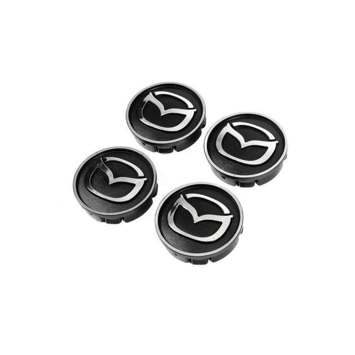 Ковпачки диски чорні maz5955tur-bl (59мм на 55мм, 4 шт) для Тюнінг Mazda