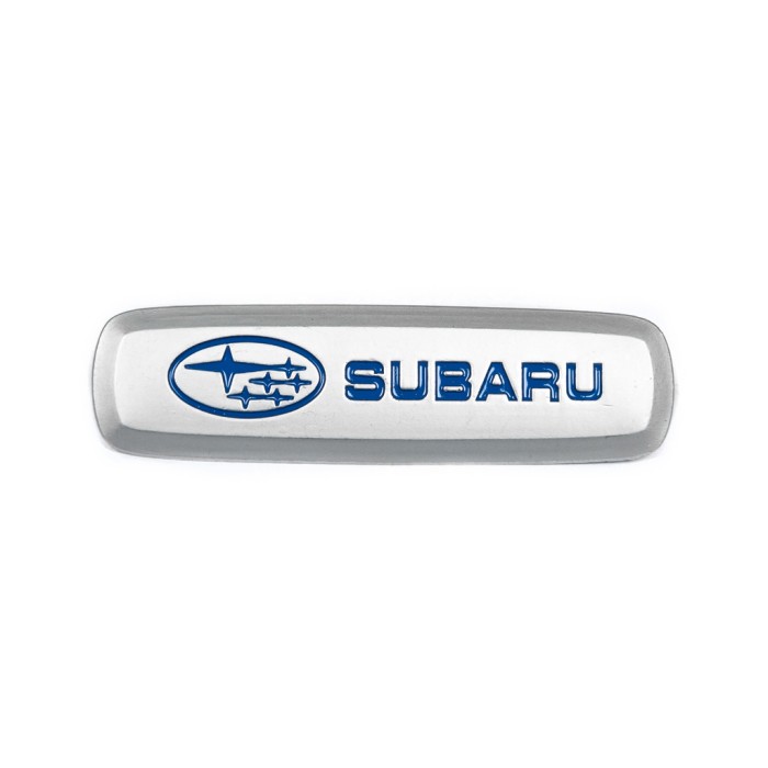 Шильдик алюмінієвий для килимків (1шт) для Тюнінг Subaru