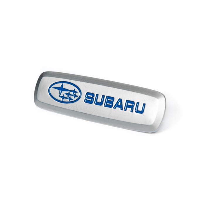 Шильдик алюмінієвий для килимків (1шт) для Тюнінг Subaru