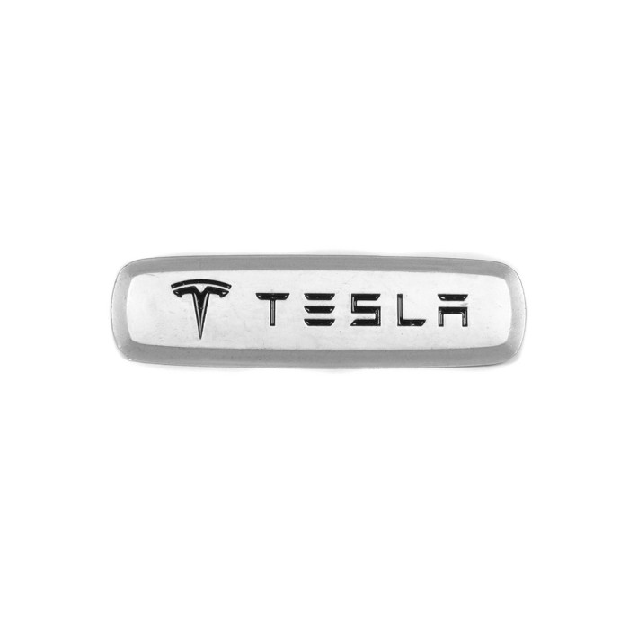 Шильдик алюмінієвий для килимків (1шт) для Тюнінг Tesla