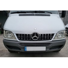 Передня решітка GT Chrome Eco (CDI, 2002-2006 рр.) для Mercedes Sprinter W901/902/903/904/905 рр