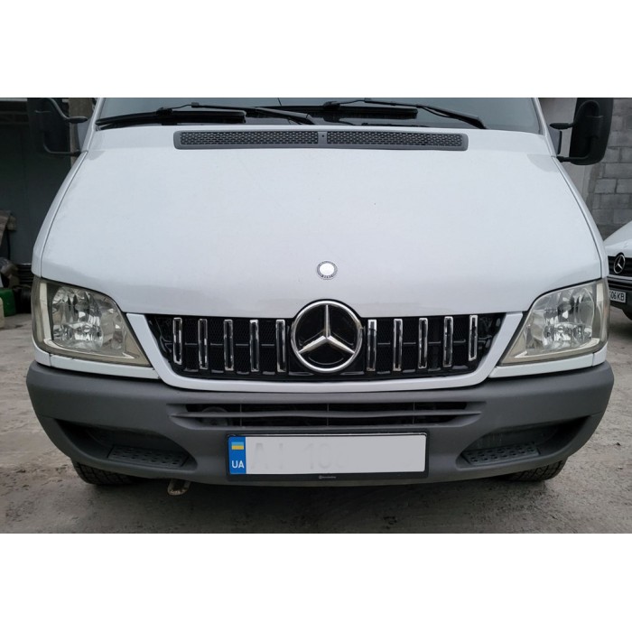 Передняя решетка GT Chrome Eco (CDI, 2002-2006 гг.) для Mercedes Sprinter W901/902/903/904/905