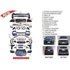 Комплект рестайлінгу з X166 в GLS X167 Maybach (Type-A) для Mercedes GL/GLS сlass X166