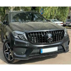 Передня емблема під склом, чорна окантовка a0008880111 (Для GLS) для Mercedes GL/GLS сlass X166