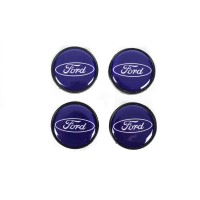 Колпачки на диски 53/51мм синие frd5351bl (4 шт) для Тюнинг Ford