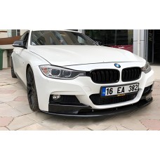 Накладка на передній бампер DPT Lip (для M-Performance, чорний глянець) для BMW 3 серія F-30/31/34 2012-2019 рр