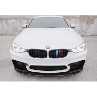 Накладка на передній бампер DPT Lip V-1 (Для M3, чорний глянець) для BMW 3 серія F-30/31/34 2012-2019 рр