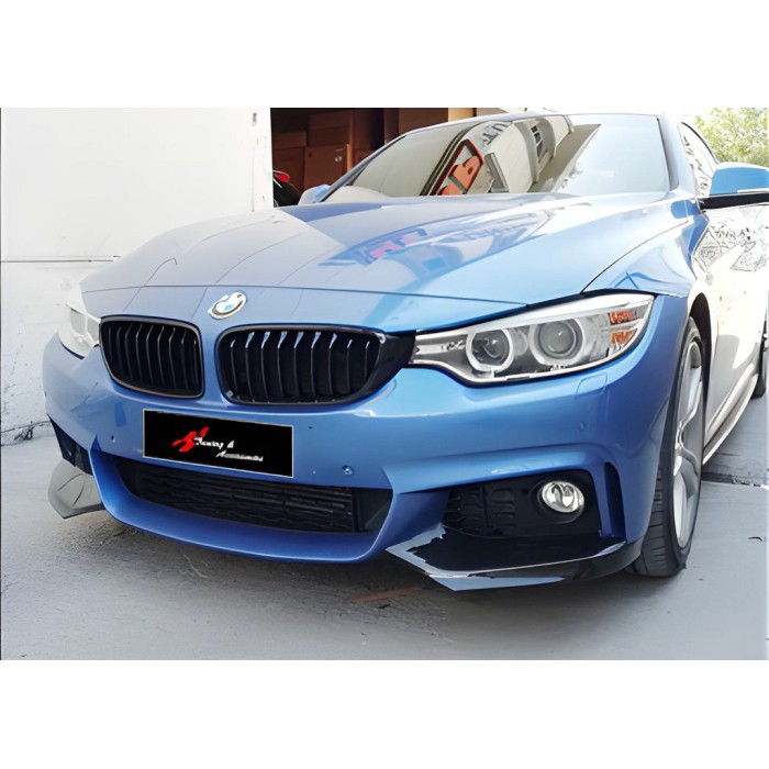 Накладка на передній бампер DPT Flap (чорний глянець) для BMW 4 серія F-32 2012-2020 рр