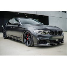 Накладка на передній бампер DPT Lip (для M-Performance, чорний глянець) для BMW 5 серія G30/31 2017-2023 рр