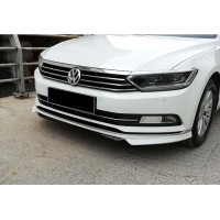 Накладка на передний бампер DPT Lip (2015-2019, под покраску) для Volkswagen Passat B8