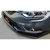 Универсальная передняя Lip накладка DPT V-2 (ABS, черный глянец)