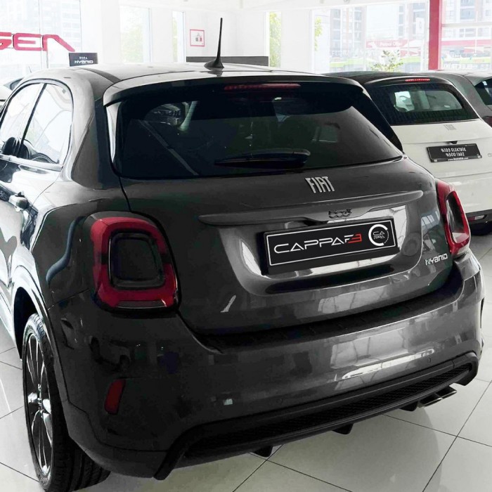 Накладка на задний бампер EuroCap (ABS) для Fiat 500X